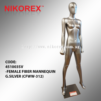 451003SV -FEMALE FIBER MANNEQUIN G.SILVER (CFWW-312)