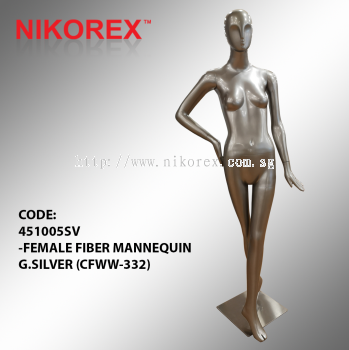 451005SV -FEMALE FIBER MANNEQUIN G.SILVER (CFWW-332)