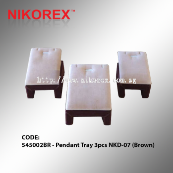 545002BR - Pendant Tray 3pcs NKD-07 (Brown)