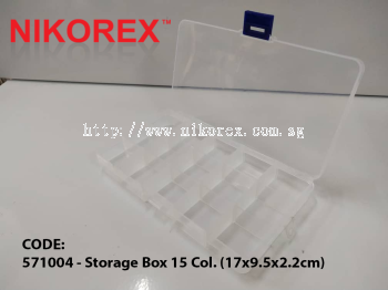 571004 - Storage Box 15 Col. (17x9.5x2.2cm)