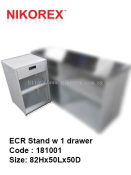 181001 - ECR Stand w 1 drawer 82Hx50Lx50D