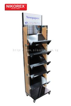 920058 - Newspaper rack-5 shelf with base