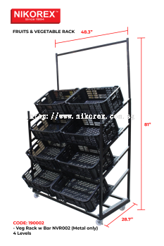 190002 - Veg Rack with Bar NVR002