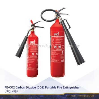 PORTABLE CARBON DIOXIDE ( CO2 ) FIRE EXTINGUISHER 5kg, 2kg