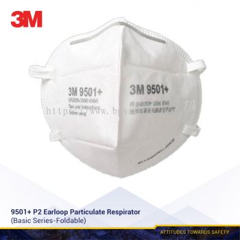 3M N95, 9501+ Standard Disposable Respirator