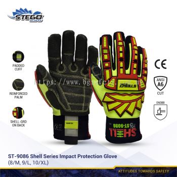 STEGO ST-9086 SHELL SERIES IMPACT & CUT PROTECTION GLOVE