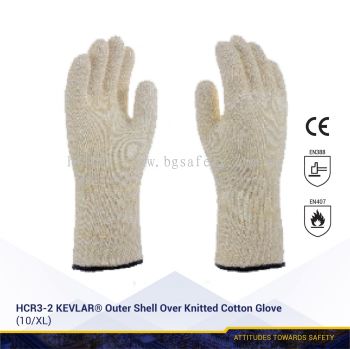 HCR3-2 KEVLAR® Outer Shell Over Knitted Cotton Glove
