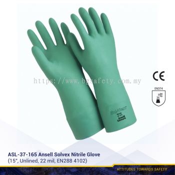 Ansell Solvex Nitrile Glove