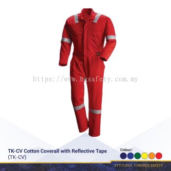 TK-CV Cotton Coverall with Reflective Tape