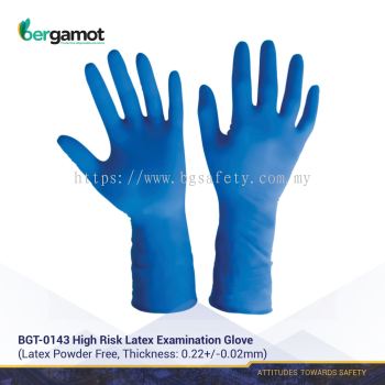 BERGAMOT High Risk Latex Examination Gloves (300 mm)