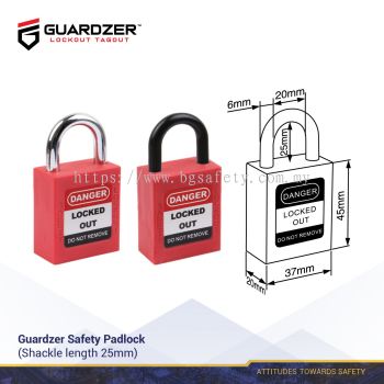 Guardzer Safety Padlock Shackel Length 25mm