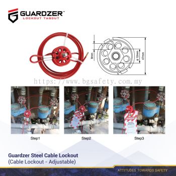 Guardzer Steel Cable Lockout Adjustable 2