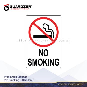 Guardzer Prohibition Safety Signage (No Smoking)
