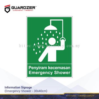Guardzer Information Safety Signage (Emergency Shower)