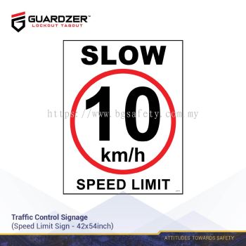 Guardzer Traffic Control Safety Signage (Speed Limit)
