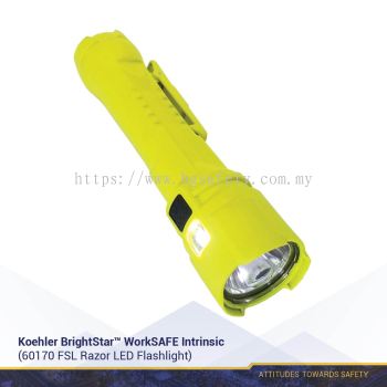 Koehler BrightStar™ WorkSAFE Intrinsic 60170 FSL Razor LED Flashlight