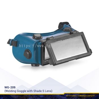 WG-209 Single Lift Front Welding Goggle with Shade Lens
