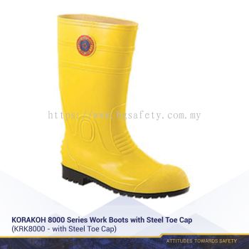 KORAKOH 8000 Series 15" PVC Boots with Steel Toe cap