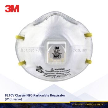 3M N95, 8210V Classic Particulate Respirator with valve