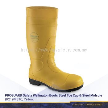 PROGUARD Safety Wellington Boots - Steel toe cap & Steel midsole