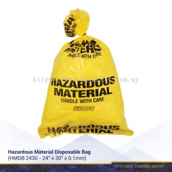Hazardous Material Disposable Bag