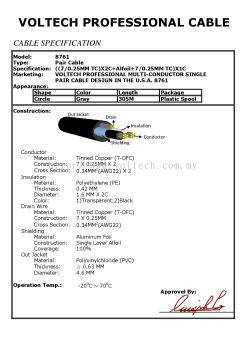 Voltech 8761 Signal Cable