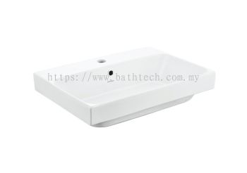 Gemelli Rectangular 550 Semi Insert Basin-1TH