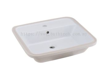 Gemelli Rectangular Undercounter Basin-1TH