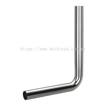 Stainless Steel 'L' Shape WC Flush Pipe