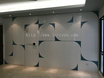 Renovation & Carpentry work in Condominium Concerto North Mont Kiara Kuala Lumpur Selangor Malaysia #tvcabinet #tvconsole #plywood #melamine #veneer #spraypaint #laminate #wardrobe #kitchencabinet #studyroom #storagecabinet #shoecabinet #table #island #bench #displaycabinet #featurewall #flutedpanel