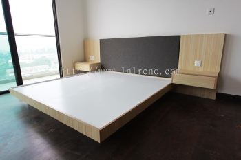 We are specialist in custom made bedhead and bed frame with fabric and laminate finish