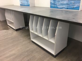 Office custom made cabinet and table