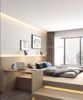 Custom Made Tatami Bedroom Design with solid plywood laminate