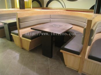 We are specialist in custom made Commercial round shape Bench seat