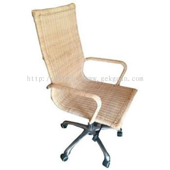 OC 004 - RATTAN OFFICE CHAIR 