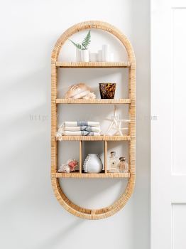 WS 006 - RATTAN WALL SHELF