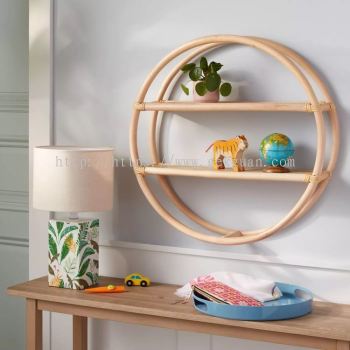 WS 007 - RATTAN WALL SHELF