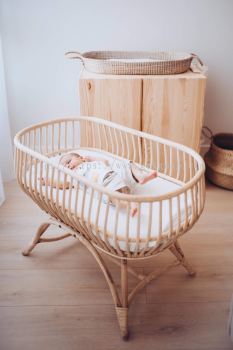 RBB 022 - RATTAN BABY BED