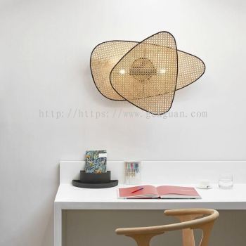 WAL 002 - RATTAN WALL LAMP