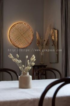 WAL 007 - RATTAN WALL LAMP