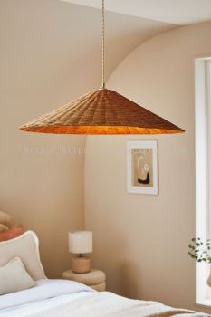 Next Natural Timor Large Easy Fit Pendant Light Shade -  natural