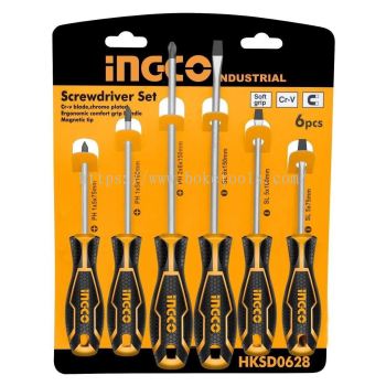 (AVAILABLE IN PIONEER BRANCH) INGCO HKSD0628 6Pcs Screwdriver Set 