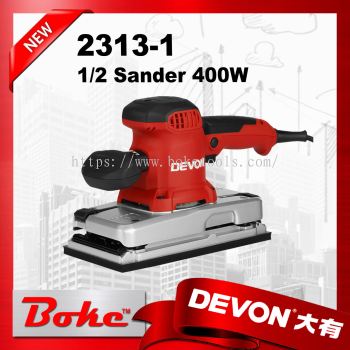 Boke Tools Machinery Pte Ltd : DEVON 2313-1 Sander 400W