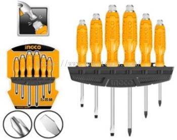 Ingco HSGTDC180601 6Pcs Go-through Screwdriver Set