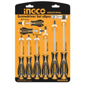 Ingco HKSD0828 8Pcs Screwdriver Set