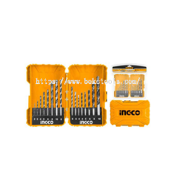 INGCO AKDL11601 16PCS Metal, Concret and wood drill bits set