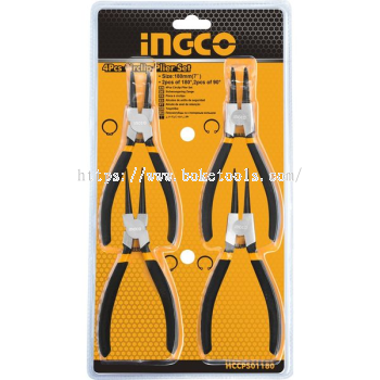 INGCO HCCPS01180 4Pcs Circlip Plier Set