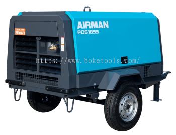 Boke Tools Machinery Pte Ltd : Airman PDS185S-6c2 Diesel Engine Air Compressor (Trailer Type)