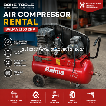 Balma LT50 2HP Air Compressor Rental Singapore