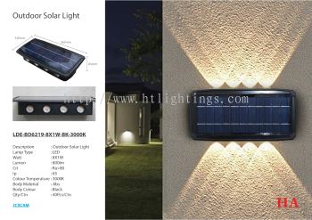 Solar wall light